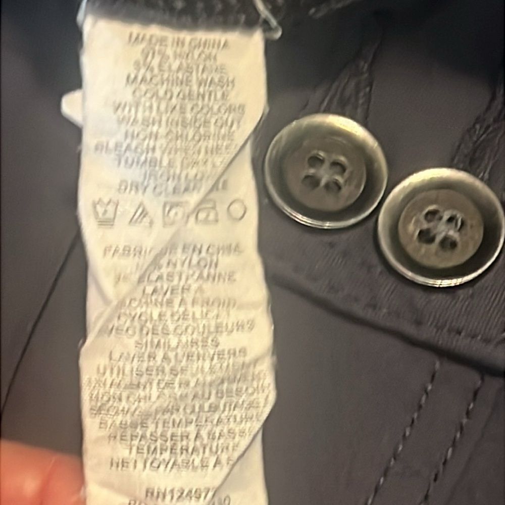 Prana Grey Nylon Solid Cargo Drawstring Button Sh… - image 8